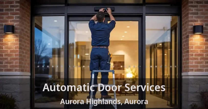 Automatic Door Services Aurora Highlands, Aurora - ON