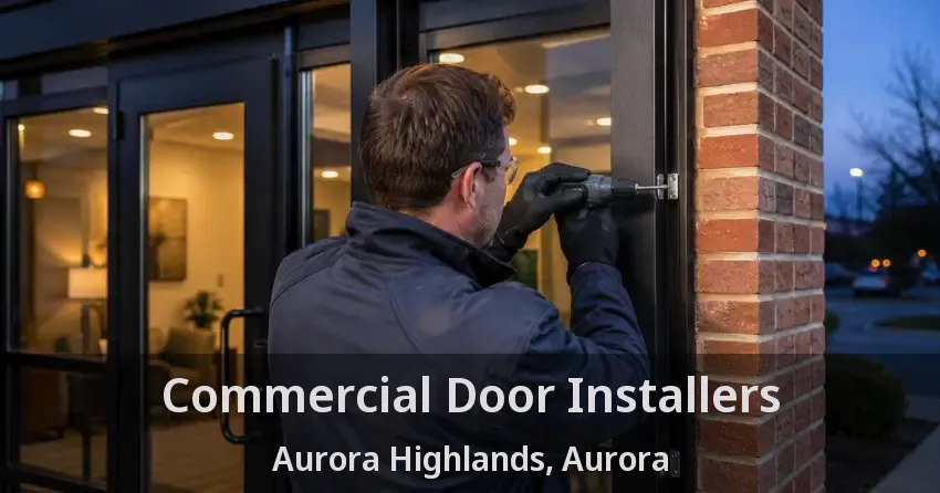 Commercial Door Installers Aurora Highlands, Aurora - ON