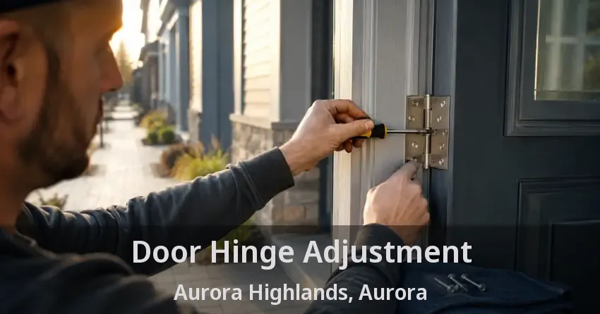 Door Hinge Adjustment Aurora Highlands, Aurora - ON