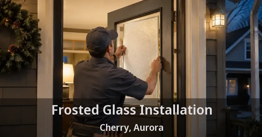 Frosted Glass Installation Cherry, Aurora - ON