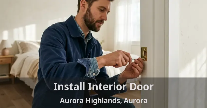 Install Interior Door Aurora Highlands, Aurora - ON