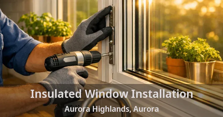 Insulated Window Installation Aurora Highlands, Aurora - ON