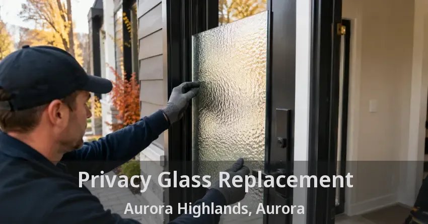 Privacy Glass Replacement Aurora Highlands, Aurora - ON