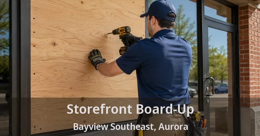 Storefront Board-Up Bayview Southeast, Aurora - ON