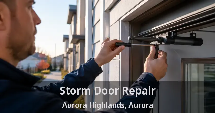 Storm Door Repair Aurora Highlands, Aurora - ON