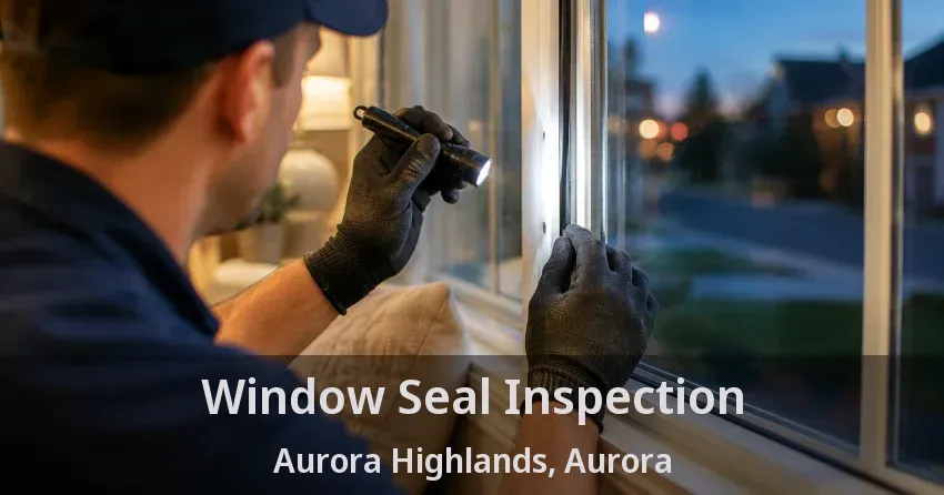 Window Seal Inspection Aurora Highlands, Aurora - ON