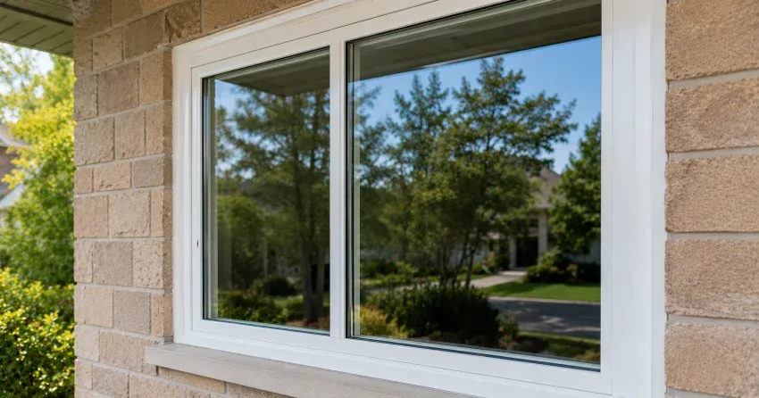 technician installing new insulated glass unit in window frame in Cherry, Aurora
