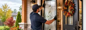 Decorative Glass Installation Cherry, Aurora